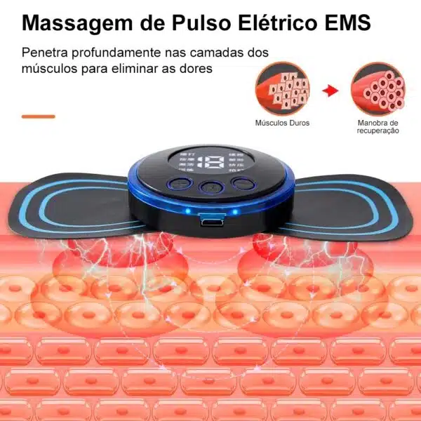 Massageador e relaxante muscular adesivo elétrico-ID022 - Image 3