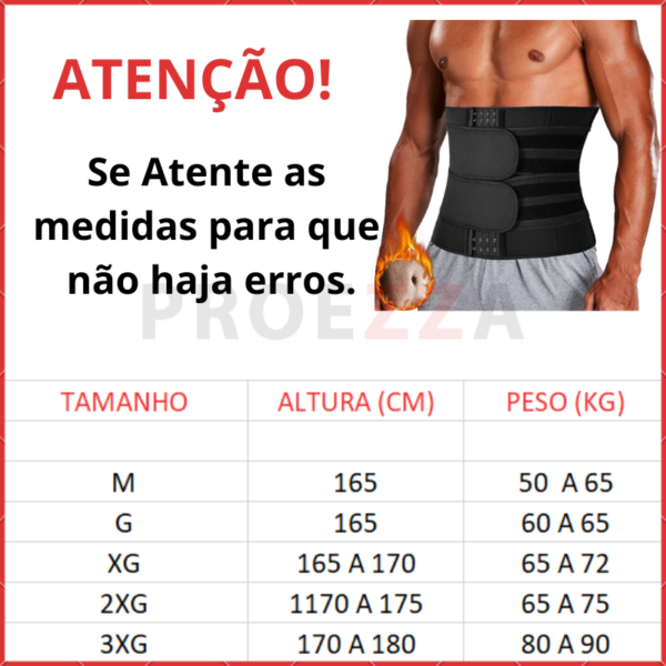 Cinta abdominal modeladora queima gordura ajustável-ID029 - Image 7