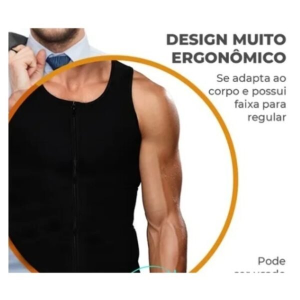 Colete modelador corporal com cinta de lombar reforçada-ID030 - Image 4
